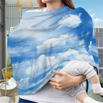 Sky Cloud Print Baby Seat Cover