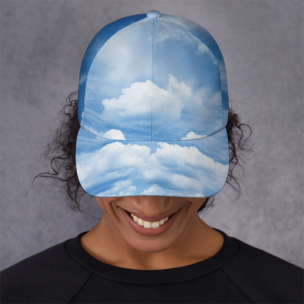 Sky Cloud Print Baseball Cap