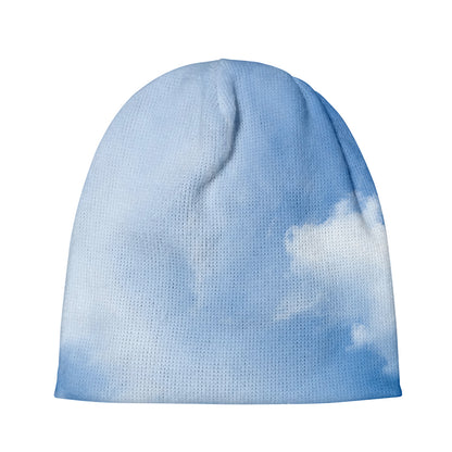 Sky Cloud Print Beanie