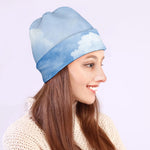Sky Cloud Print Beanie