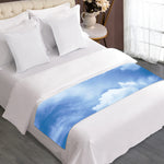 Sky Cloud Print Bed Runner