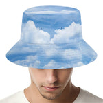 Sky Cloud Print Bucket Hat