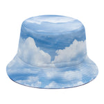 Sky Cloud Print Bucket Hat
