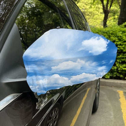 Sky Cloud Print Car Side Mirror Covers
