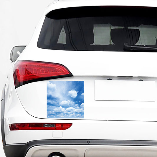Sky Cloud Print Car Sticker