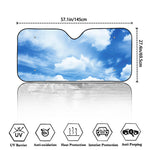 Sky Cloud Print Car Windshield Sun Shade