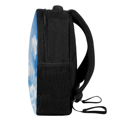 Sky Cloud Print Casual Backpack