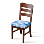 Sky Cloud Print Chair Cushion Cover