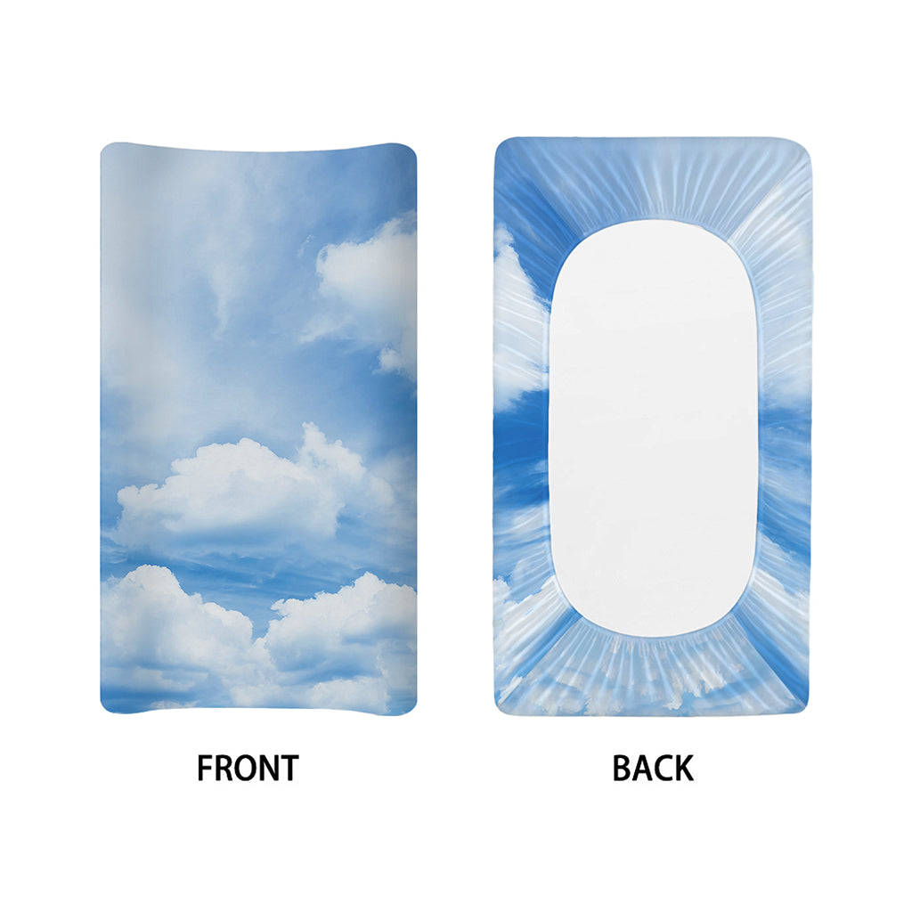 Sky Cloud Print Changing Pad Cover