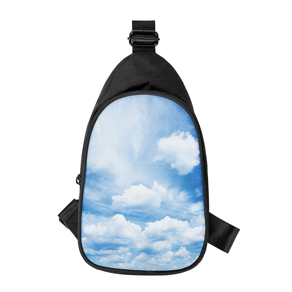 Sky Cloud Print Chest Bag