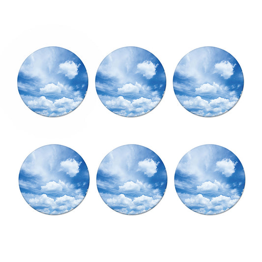 Sky Cloud Print Coaster Set