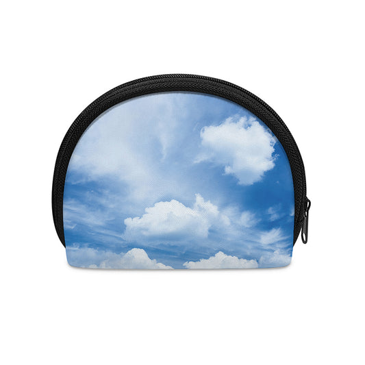 Sky Cloud Print Coin Purse