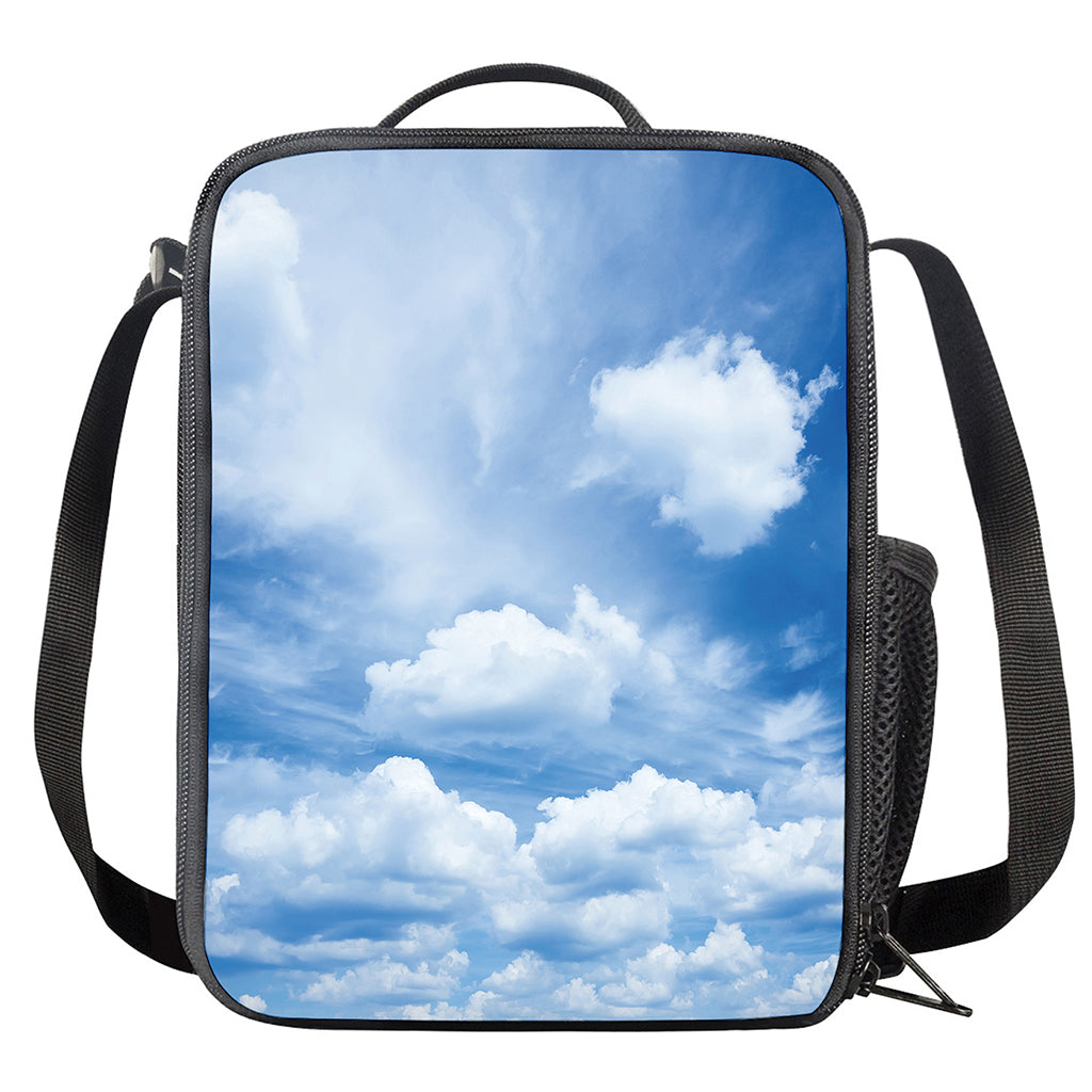 Sky Cloud Print Crossbody Lunch Bag