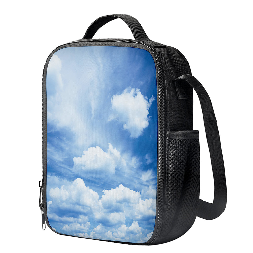 Sky Cloud Print Crossbody Lunch Bag