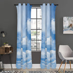 Sky Cloud Print Curtain