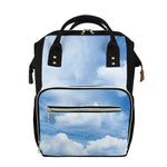 Sky Cloud Print Diaper Bag