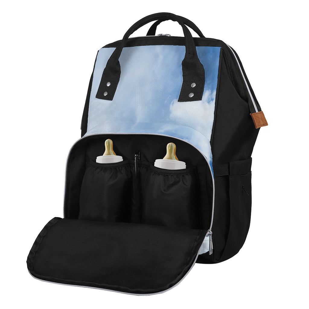 Sky Cloud Print Diaper Bag