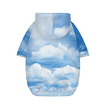 Sky Cloud Print Dog Zip Up Hoodie