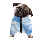 Sky Cloud Print Dog Zip Up Jacket