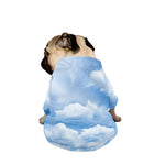Sky Cloud Print Dog Zip Up Jacket