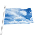 Sky Cloud Print Flag