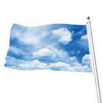 Sky Cloud Print Flag