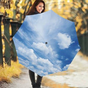 Sky Cloud Print Foldable Umbrella