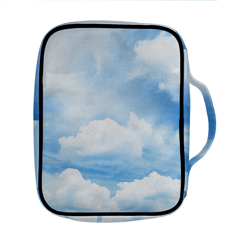 Sky Cloud Print Front Pocket Bible Bag