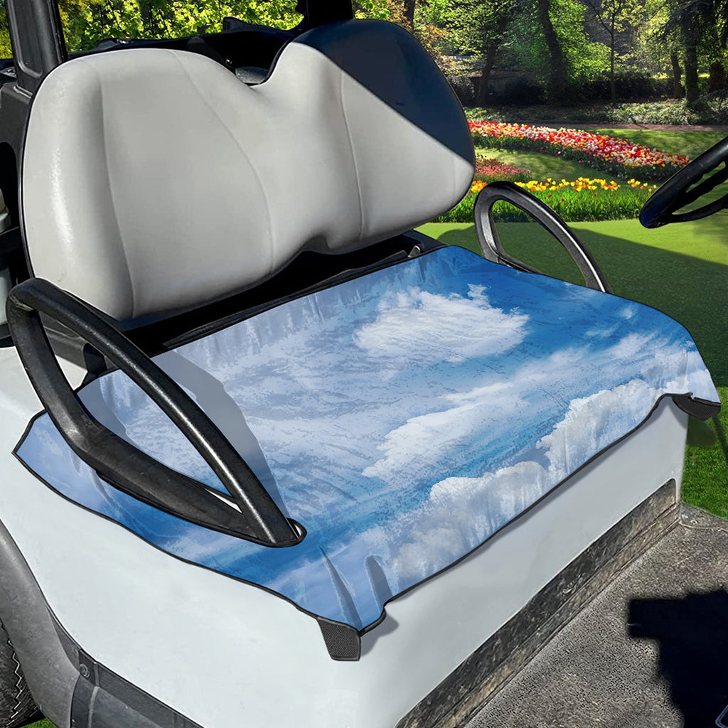 Sky Cloud Print Golf Cart Seat Cover