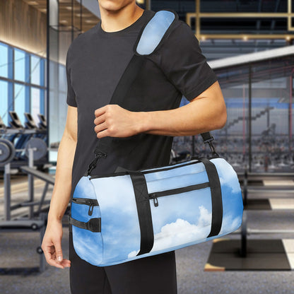 Sky Cloud Print Gym Bag