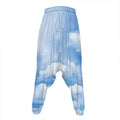 Sky Cloud Print Hammer Pants