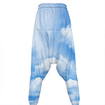 Sky Cloud Print Hammer Pants