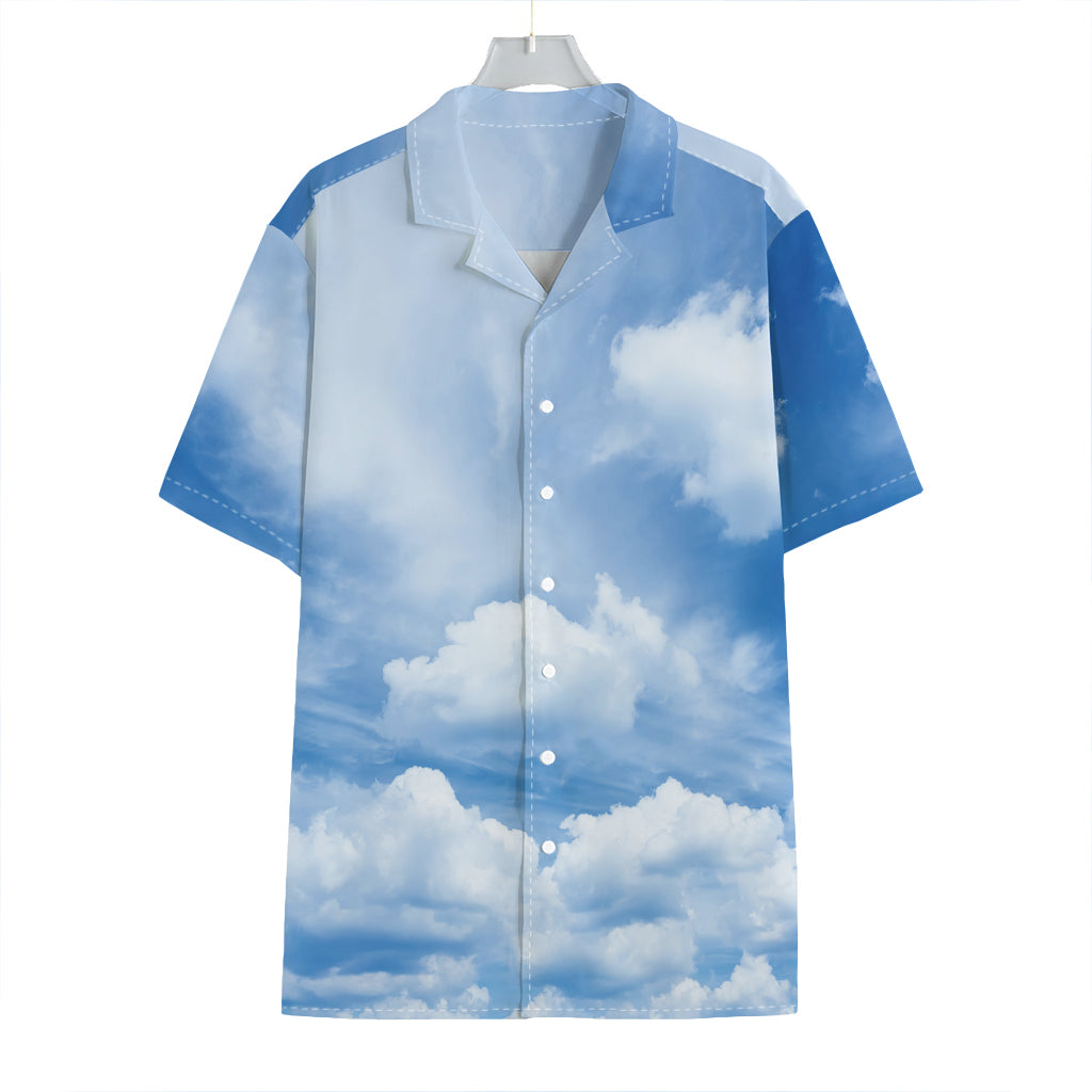 Sky Cloud Print Hawaiian Shirt