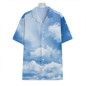 Sky Cloud Print Hawaiian Shirt