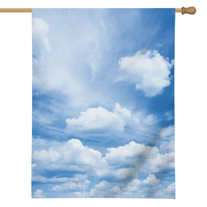 Sky Cloud Print House Flag