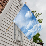 Sky Cloud Print House Flag