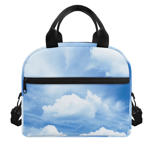 Sky Cloud Print Insulated Lunch Bag