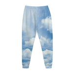 Sky Cloud Print Jogger Pants