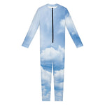 Sky Cloud Print Jumpsuit