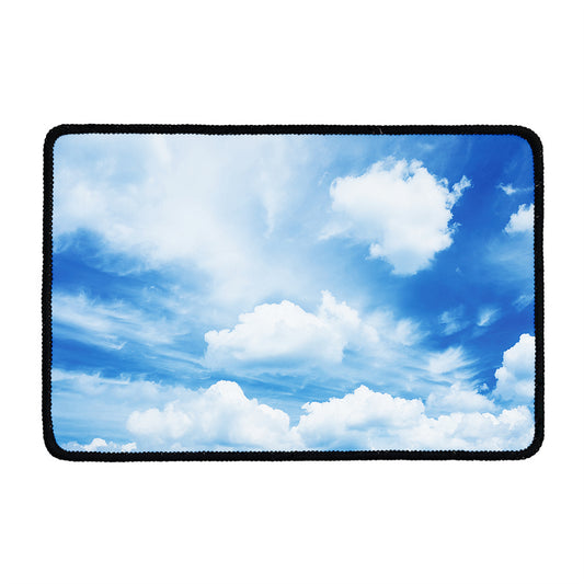 Sky Cloud Print Kitchen Mat