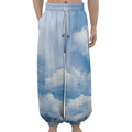 Sky Cloud Print Lantern Pants