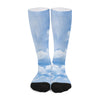 Sky Cloud Print Long Socks