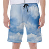 Sky Cloud Print Men's Beach Shorts