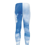 Sky Cloud Print Men's leggings