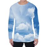 Sky Cloud Print Men's Long Sleeve T-Shirt