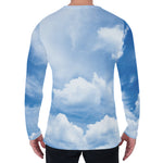 Sky Cloud Print Men's Long Sleeve T-Shirt
