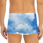 Sky Cloud Print Men's Short Boxer Briefs