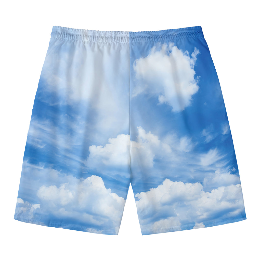 Sky Cloud Print Men's Swim Trunks