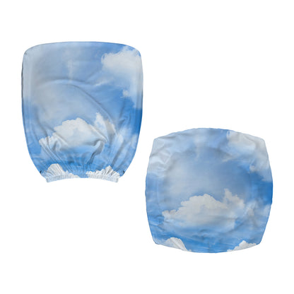 Sky Cloud Print Office Chair Cover