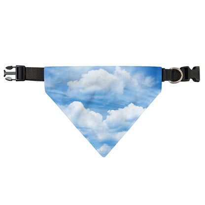 Sky Cloud Print Over The Collar Dog Bandana
